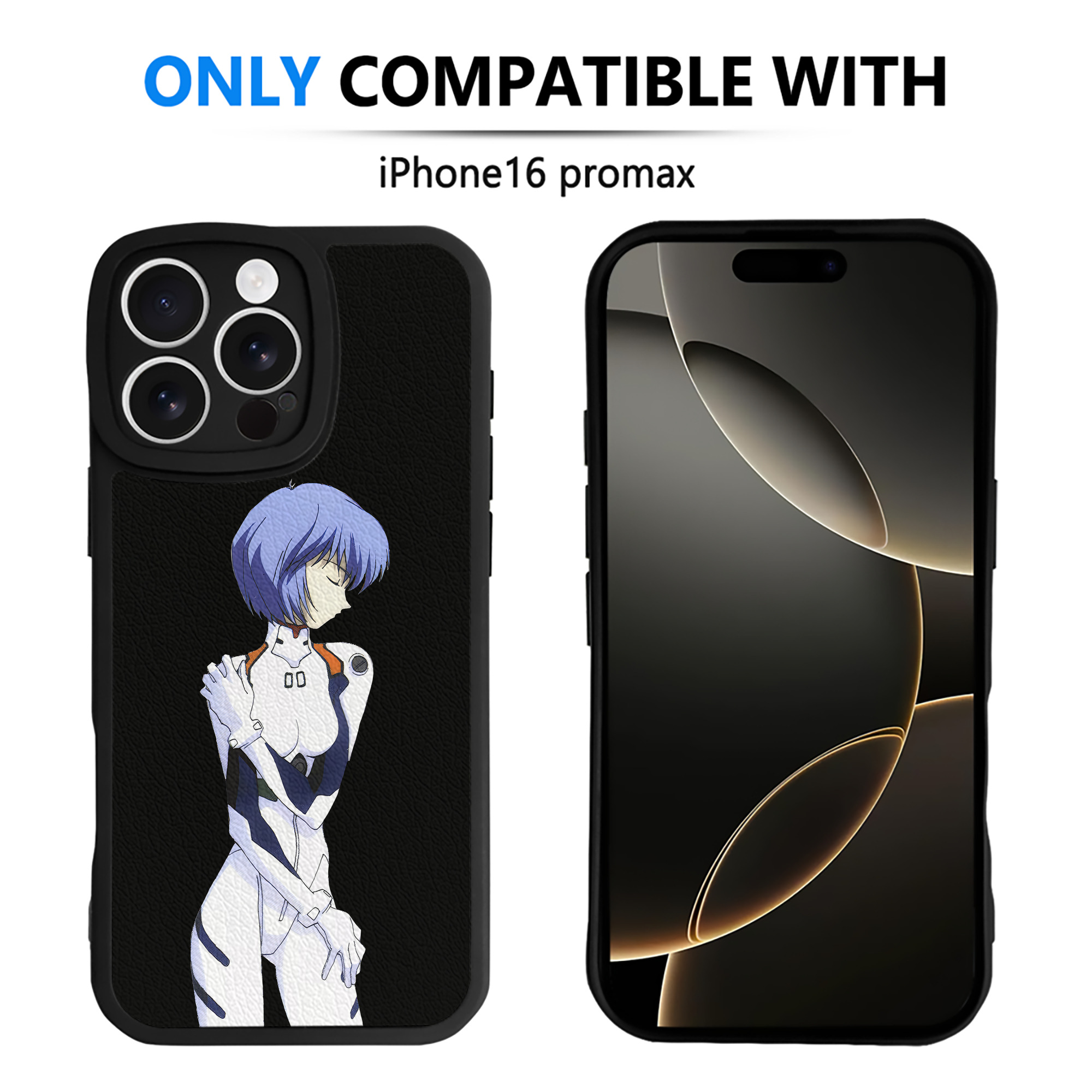 （画像用） EVA 新世紀エヴァンゲリオン 【iPhone 16シリーズ対応】シリコンスマホケース（レザー調） 材質：シリコン